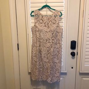 Beige Lace Dress